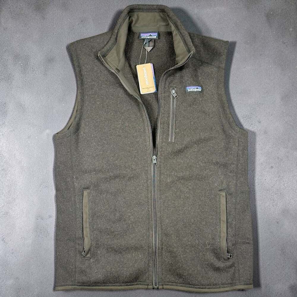 Men’s Patagonia Better Sweater Fleece Vest logwood brown Full Zip NWT